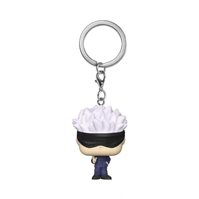 Bild av Funko POP! Nyckelring: JJK Satoru Gojo Jujutsu Kaisen Nyhet Nyckelring Samlingsbar Minifigur Strumpfyllare Presentidé Officiell Merchandise Anime Fans Ryggsäck Dekor
