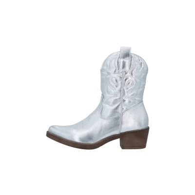 Bild av Elara Kvinnors ankelstövlar Chunkyrayan Cowboy Boots, Silver Marseille, 36 EU