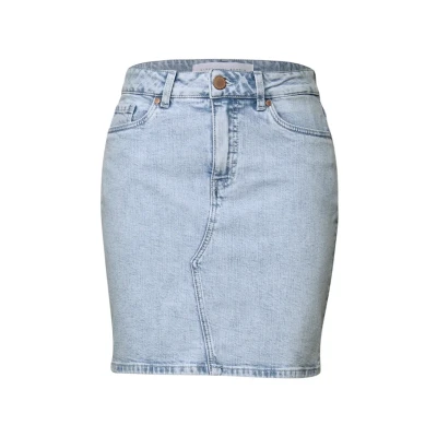 Bild av Street One Studio denimkjol i blekt utseende ultrablekt tvätt 38