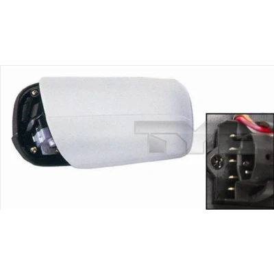 Bild av Rétroviseur extérieur Tyc 321 0013 droit avec couche d&#039;apprêt asphérique, teinté en bleu, chauffant, Rabattable électriquement, pour ajustage électriq