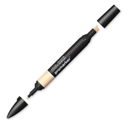 Bild av Winsor &amp; Newton 0203625 ProMarker professionell layoutmärkpenna 2 spetsar, fin och bred för ritningar, design layouter kex