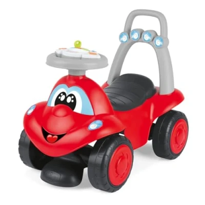 Bild av Chicco Billy Walk&amp;Ride Eco+, Första stegen, Swivel and Ride 2in1, Enkel montering, Ergonomiskt styre, Breda hjul, Med ljud och körljus, Återvunnen plast, Barn 12 36 månader, Röd