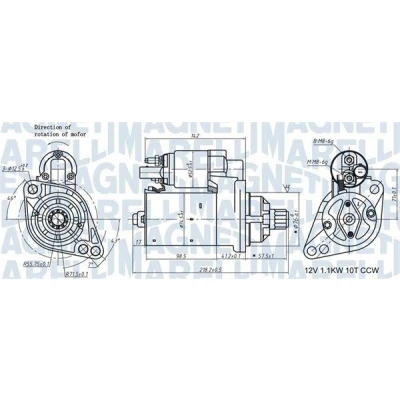Bild av Startmotor Magneti marelli 063721322010