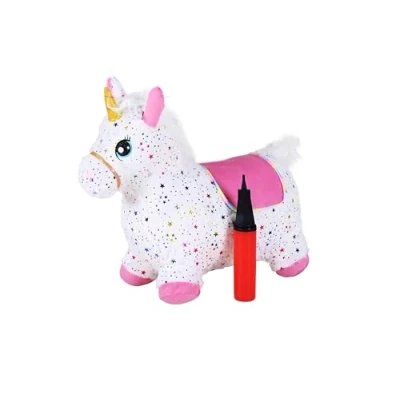 Bild av KNORRTOYS.COM 40252 hoppdjur, enhörning färgglad inkl. luftpump