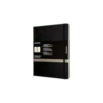 Bild av Moleskine Pro Project Planner, Professional Planner and Notebook for Objectives, Productivity Diary Projects Management, Hard Cover, Size x Large 19 25 cm, Colour Black, 288 Pages