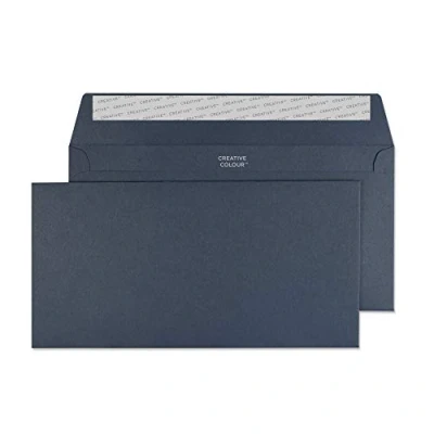 Bild av Blake Creative Colour 25220 färgade kuvert självhäftande Oxford blå DL+ 114 x 229 mm 120 g/m² 25 stycken