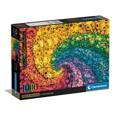 Bild av Clementoni 39779 ColorBoom Collection Whirl 1 000 bitar Vuxenpussel, färgpussel, Gradientpussel, Tillverkad i Italien