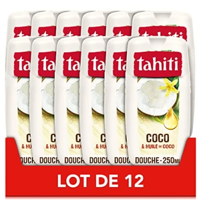 Bild av Tahiti Coco &amp; Oil Duschgel formel baserad på ingredienser av naturligt ursprung set med 12 x 250 ml