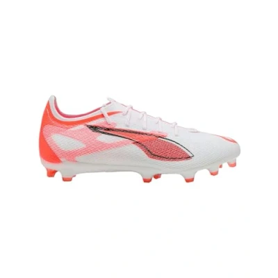 Bild av Puma Unisex Ultra 5 PRO FG/AG fotbollssko, vit svart lysande röd, 10,5 UK, glödande 45 EU