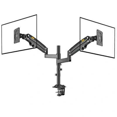 Bild av Bordsfäste med gasfjäder för dubbla 22 32 tum LCD LED skärmar VESA max. 100 x mm, upp till 12 kg