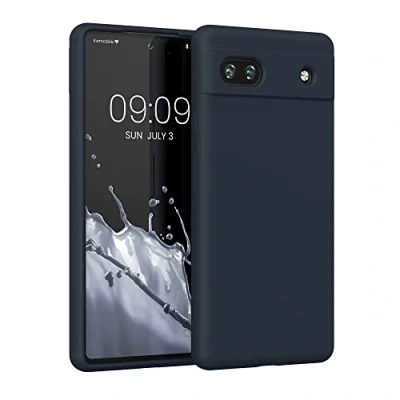 Bild av kwmobile Fodral kompatibelt med Google Pixel 6a mjukt skydd TPU silikon telefonfodral blåbär
