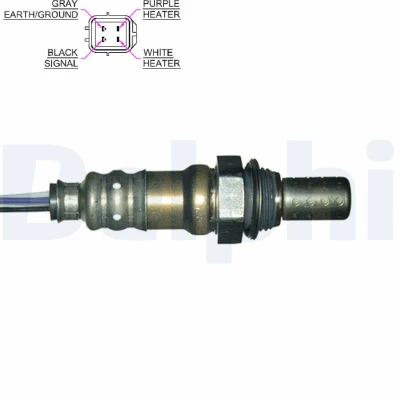 Bild av DELPHI ES20170 12B1 Sonde lambda planaire, chauffé HYUNDAI: Tucson, Coupe II, Matrix, KIA: cee‘d I 5 portes, Pro 3 Sportage II