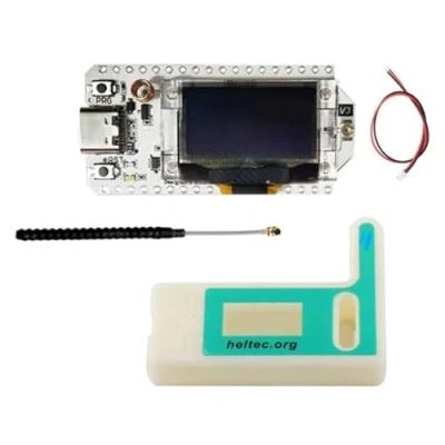 Bild av CAIONPLE 0,96 Tum OLED SX1262 Wifi BLE ESP32 LoRa32 V3 Utvecklingskort LoRa 32 IoT Dev Board Enligt Bild 443 510 MHz med Fodral Uppgraderad Version