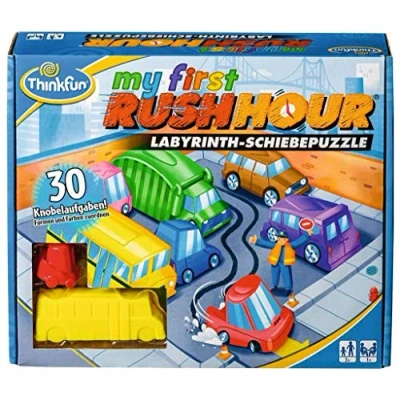 Bild av ThinkFun 76412 My first Rush Hour det välkända förvaringsspelet för barn från 3 år, logikspel 1 spelare, med uppgifter nybörjare och experter