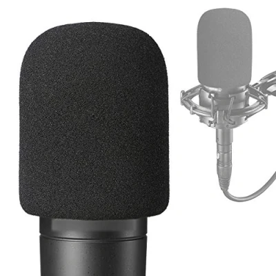 Bild av AT2035 popfilter mikrofon vindruta skum vindskydd för kondensatormikrofon att blockera ut plosiver