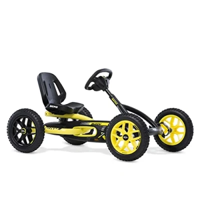 Bild av BERG Pedal Gokart Buddy Cross Barnfordon, trampbil med Optimal Safety Heid, pneumatiska däck och frihjul, barnleksaker lämpliga för barn i åldrarna 3 8 år