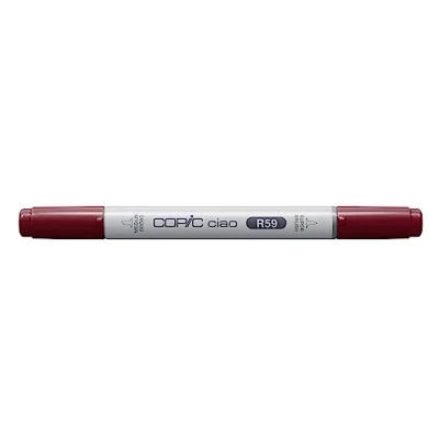 Bild av COPIC Ciao märkpenna typ R 59, kardinal, mångsidig layoutmärkpenna med en medelbred och penselspets