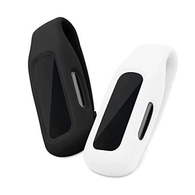 Bild av kwmobile 2 x klämhållare kompatibla med Fitbit Inspire 3/Inspire / Ace 3 utbyteset klämma svart/vit