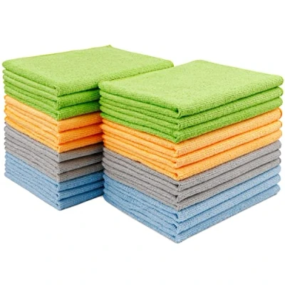 Bild av AIDEA mikrofiberduk set med 24, bilrengöringsduk för bilar, mjuk och absorberande bilmikrofiber luddfri spårfri, 30x40 cm