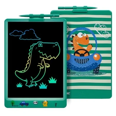 Bild av DYNA PM dinosaurie skrivplatta barn 10 tum, LCD ritplatta whiteboard magnetisk leksak gåva 2 3 4 5 6 7 8 år