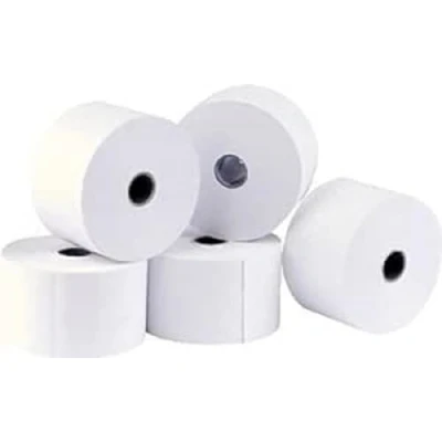 Bild av Exacompta Ref 43807E Uppsättning med 5 rullar för kassakvitton bredd 80 mm x diameter 72 12 kärna 1 termisk vikning 48 g/m² utan BpA Längd + eller 2 m : 76 Vit