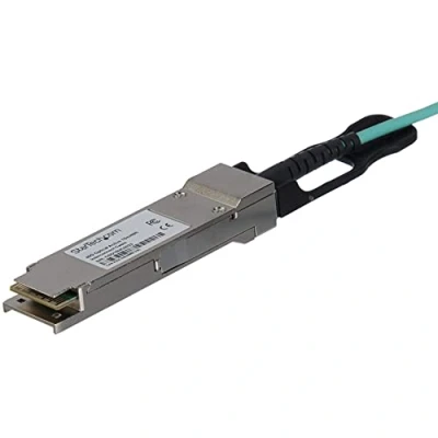 Bild av StarTech.com MSA Compliant QSFP+ Active Optical cable 7 m (23 ft) 40 GbE 40GBase direct attach black Svart meter