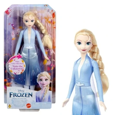 Bild av Mattel Disney Frozen Elsa, sjungande modedocka, äventyr i karakteristiska kläder, sjung var ingen har var&quot; från filmen Frost II&quot; HXD32