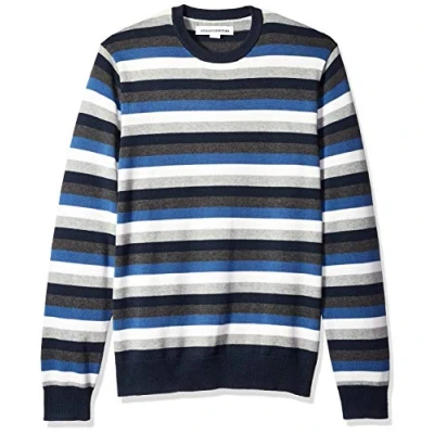 Bild av Amazon Essentials Men&#039;s Tröja med rund hals (finns i Big &amp; Tall), Flerfärgad Rand, XXL