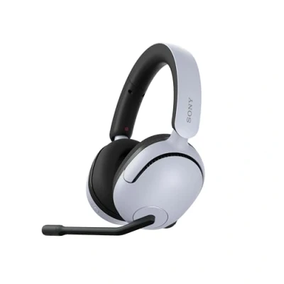 Bild av Sony INZONE H5 trådlöst spelheadset, 360 rumsligt ljud för spel, bekväm passform, 28 timmars batteritid, låg latens, mikrofon med AI, PC &amp; PS5 kompatibel vit