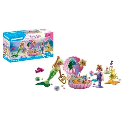 Bild av Playmobil 71446 Princess Magic Byggsats Sjöjungfruns Födelsedagsfest