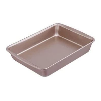 Bild av Relaxdays ugnsform, non stick belagd, rektangulär bakform, matlagning, lasagne, kolstål, ca 6,5x40x29 cm, brun