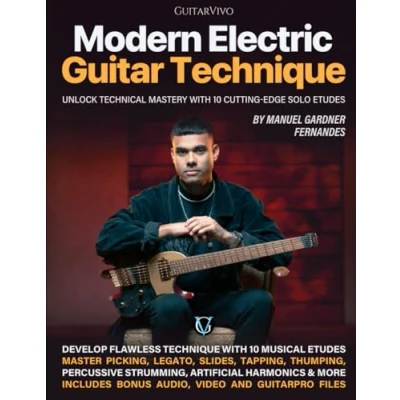 Bild av Modern Electric Guitar Technique: Unlock Technical Mastery with 10 Cutting Edge Solo Etudes