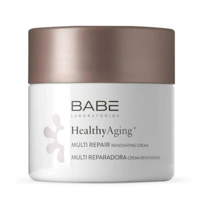 Bild av Laboratorios Babé Multi Reparadora HealthyAging+ Crema Facial Hidratante De Noche Renovadora 50 ml Nutritiva Regeneradora Aspecto Joven Colágeno Piel Sensible Antiarrugas
