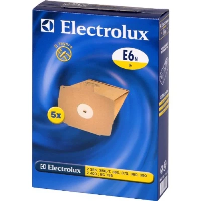 Bild av Electrolux E6N Dammsugarpåsar, 5 engångspåsar i papper