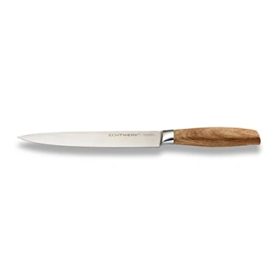Bild av Echtwerk Skinkkniv 20 Cm Blad, Specialklingstål, Kniv, Rostfritt, Trähandtag, Trä/Silver, 39,6 X 7,9 3,3