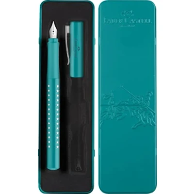 Bild av Faber Castell 201516 Sparkle penna, fjäderbredd M, ocean, i presentförpackning