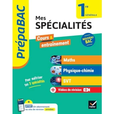 Bild av Prépabac Mes spécialités Maths, Physique chimie, SVT 1re générale 2024 2025: tout en un (programme de Première): 55