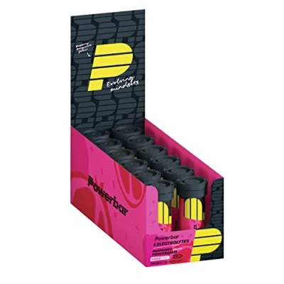 Bild av Powerbar 5 Electrolytes Raspberry granat 12 x 10 flikar brustabletter med elektrolyter