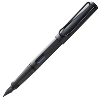 Bild av Lamy safari umbra reservoarpenna med ergonomiskt handtag och svart stålfjäder i linjebredd EF robust ASA plast inkl. bläckpatron T 10 blå högerhänt