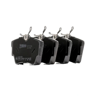Bild av VALEO 872748 Jeu de plaquettes frein Essieu arrière contact signal d&#039;usure exclu sans kit vis fixation, pour conditions d’usage difficiles