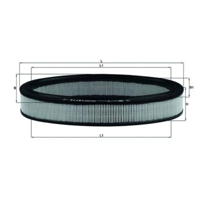Bild av MAHLE ORIGINAL LX 716 Filtre à air 53,0 185 311,0, 266,0 Cartouche filtrante RENAULT: Super 5 3/5 portes, 19 I R21 portes