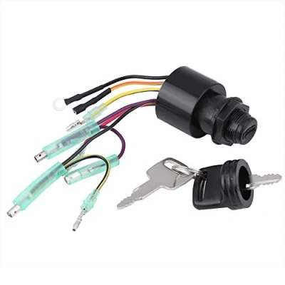 Bild av Båtmotorns tändningsnyckel 87 17009A5 för Mercury Outboard Remote Control Box (Storlek 2,3 * 1,5 tum)