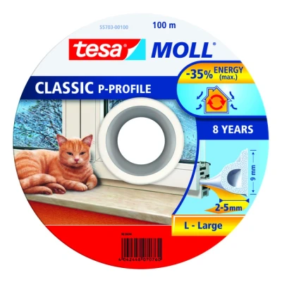 Bild av TÄTNINGSLIST P LIST EPDM 55703 TESA VIT 100MX9MMX4MM Beijerbygg Byggmaterial