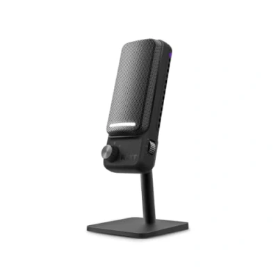 Bild av NZXT Capsule Elite Premium USB kondensatormikrofon för spel, streaming, podcasting och inspelning ljud i studiokvalitet design med flera lägen DTS programvara RGB belysning Svart