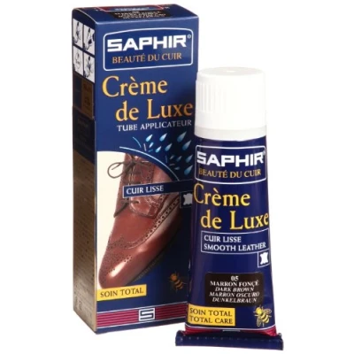 Bild av Saphir crème de Luxe skokräm med applikator, Marron Fonce 05 75