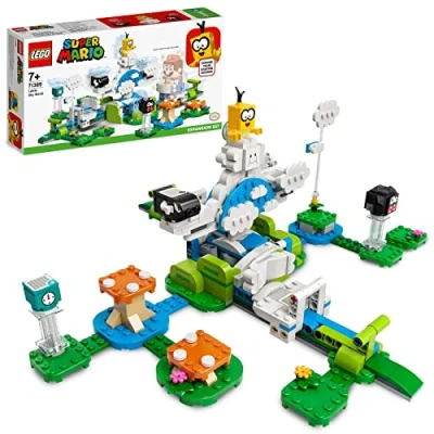 Bild av LEGO 71389 Super Mario Lakitus luftvärld Expansionsset, Leksak från TV spel, Presentidé för Barn 7 år, Samlingsbar Byggsats