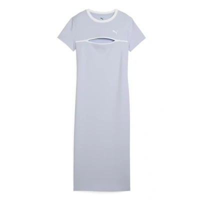 Bild av Puma Wardrobe ESS MIDI MIT Cutout Jerseyklänning, Storlek: XL, Cool weather