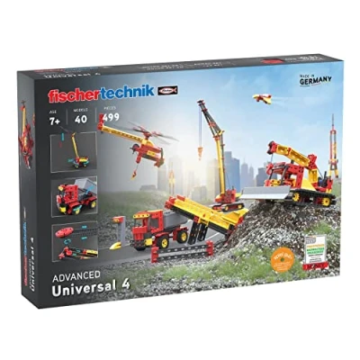 Bild av fischertechnik 548885 Universal 4 byggsats, byggsats för barn med 40 spännande modeller, från 7 år, olika