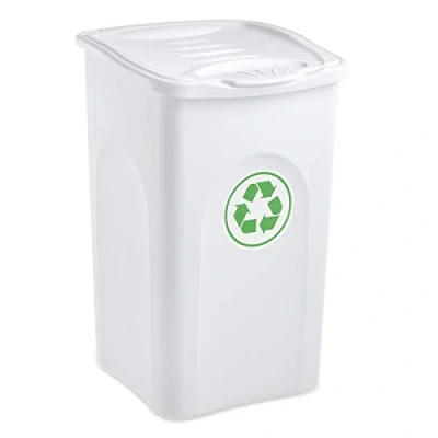 Bild av Stefanplast Begreen papperskorg, 50 l, vit