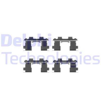 Bild av DELPHI LX0252 Kit d&#039;accessoires, plaquette de frein à disque SUZUKI: GRAND VITARA 1 SUV, I Cabriolet, NISSAN: 100NX